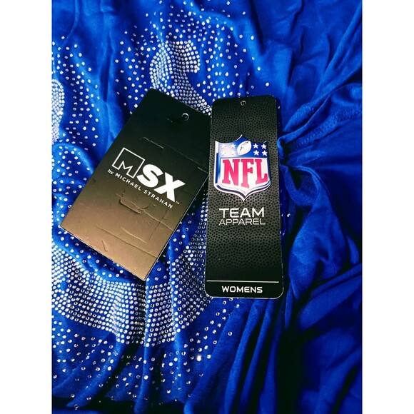 NWT Indianapolis Colts NFL Team Apparel Women's Rhinestone Graphic T-Shirt XXL - Picture 8 of 8